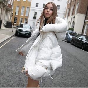 ☁️ Authentic Nicole Benisti Matignon Down Puffer - White - M - Like New